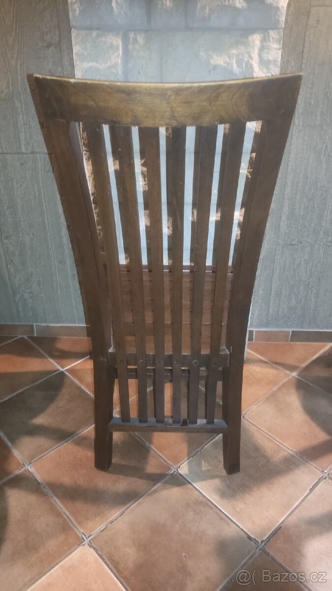 Teakové masiv. židle. - 3
