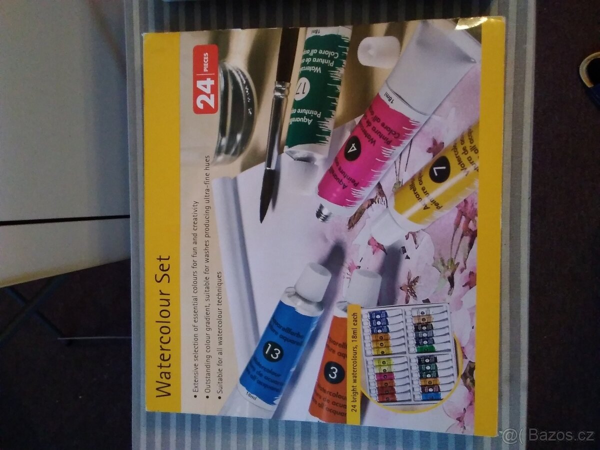Sada 24 akvarelových barev v originál obalu. - 3