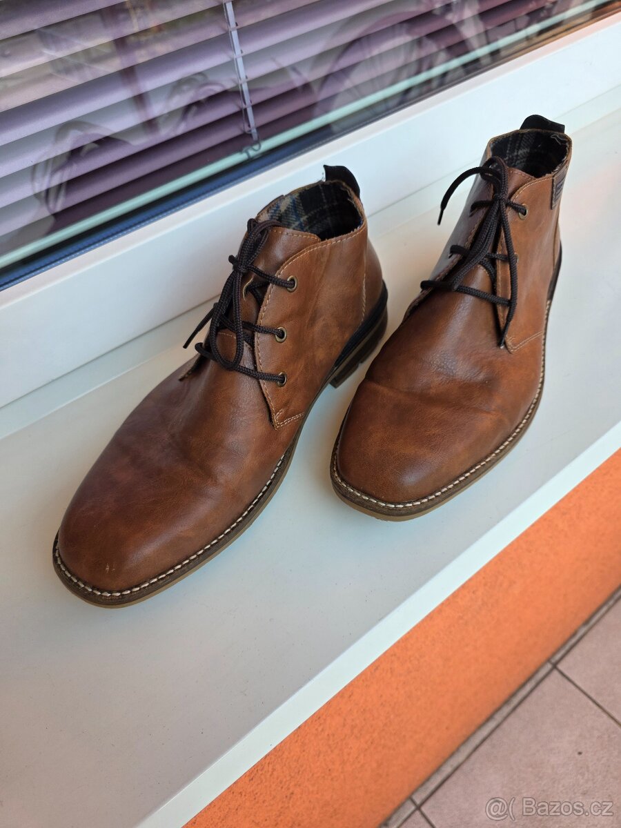 Kotníkové boty Rieker - hnědá - 3