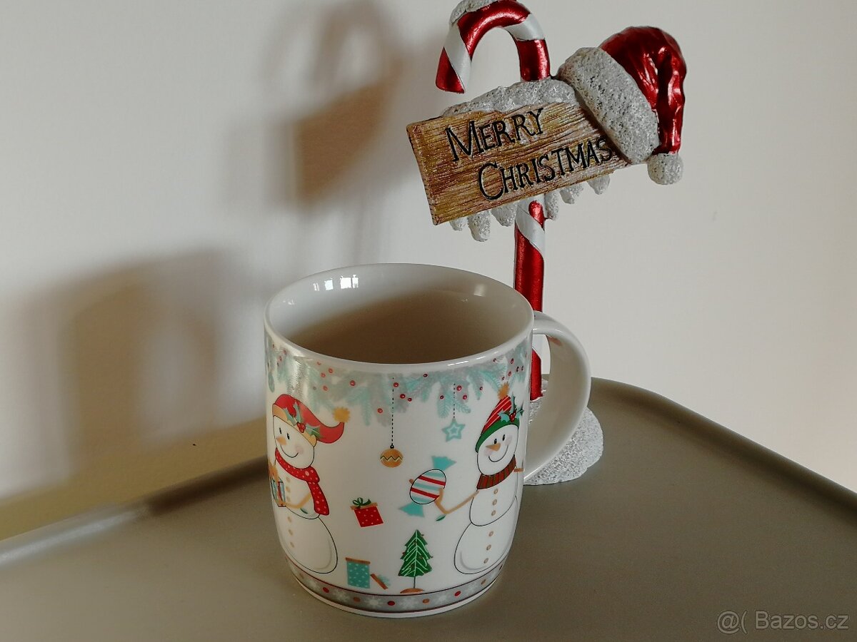 Vánoce hrnek sněhulák - 3