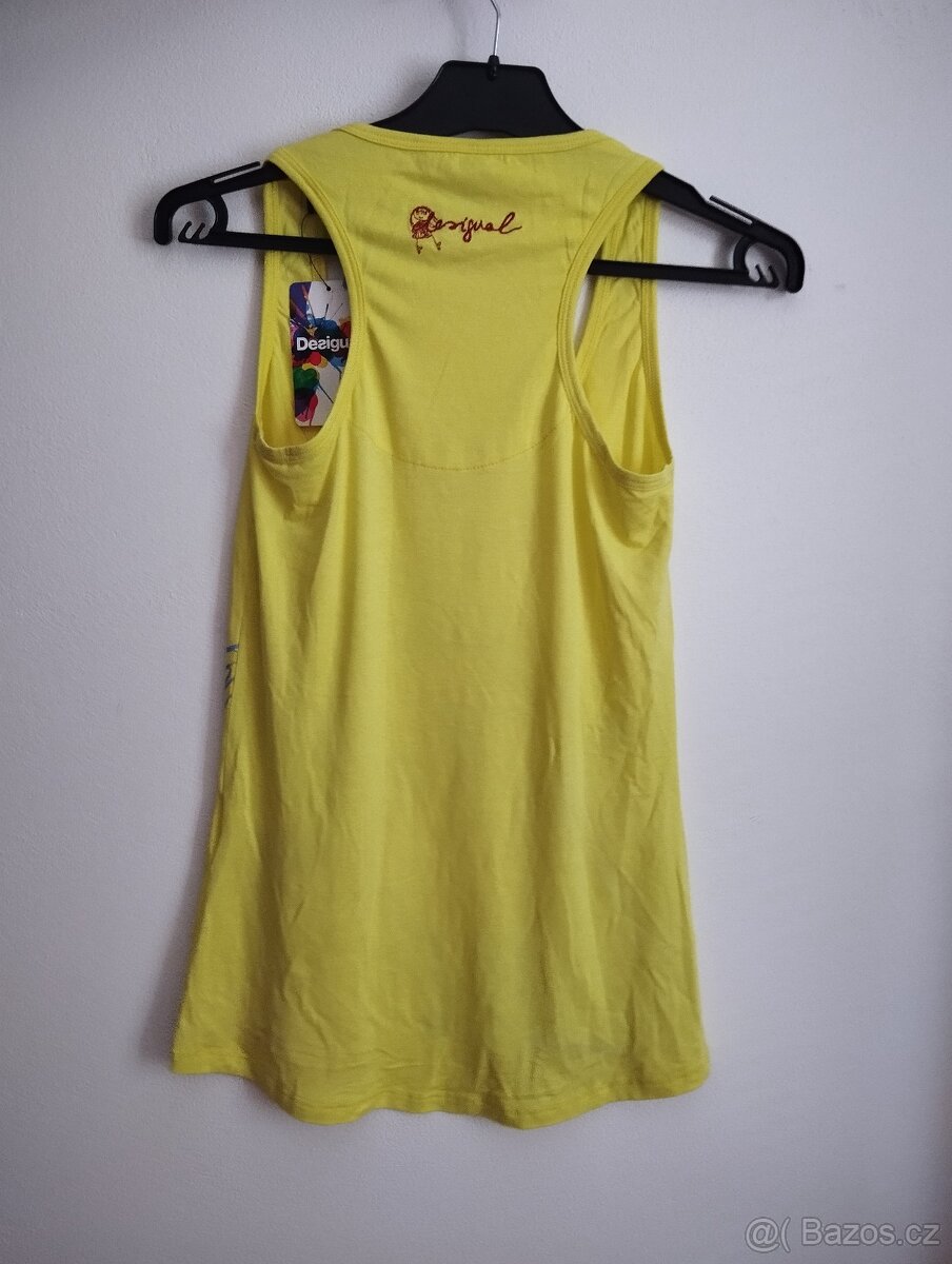 NOVÉ tílko Desigual - žluté - 3