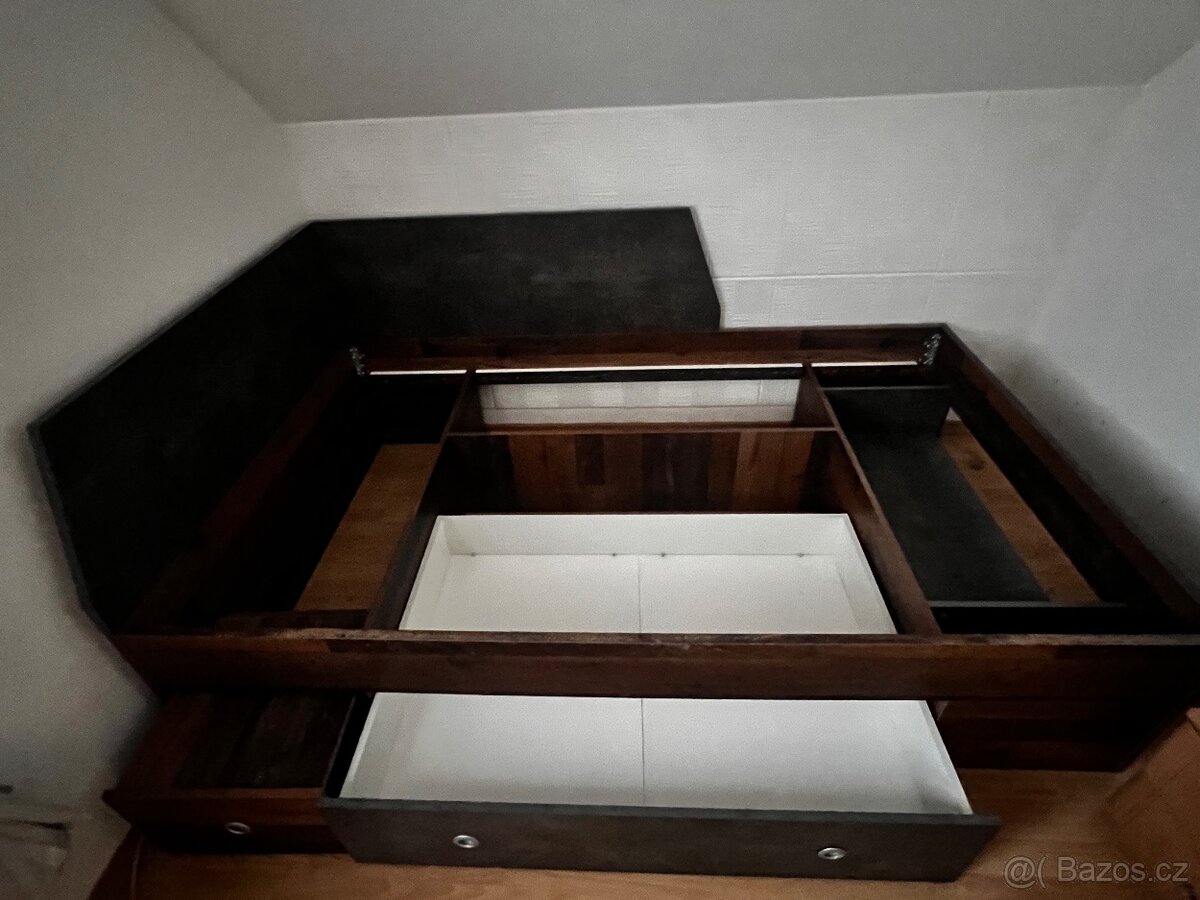 Prodám postel s vysouvajícím šuplíkem - 3