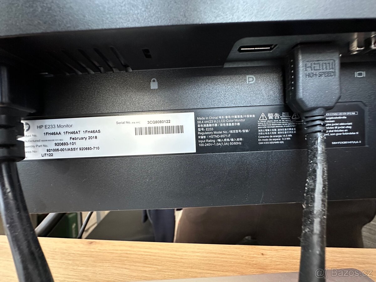 Monitor HP EliteDisplay E233 | 23" - 3
