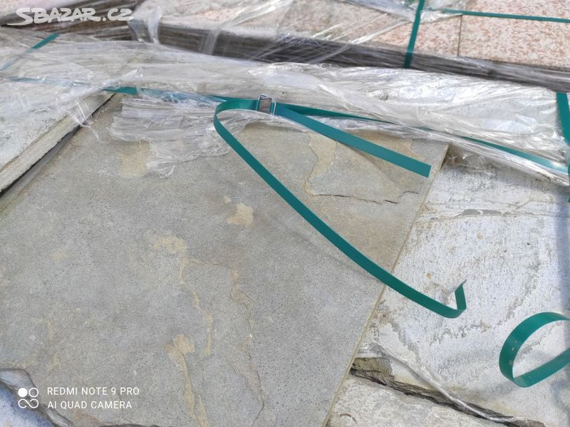 Pískovcová dlažba, kamenná dlažba - cca 40m2 - 3