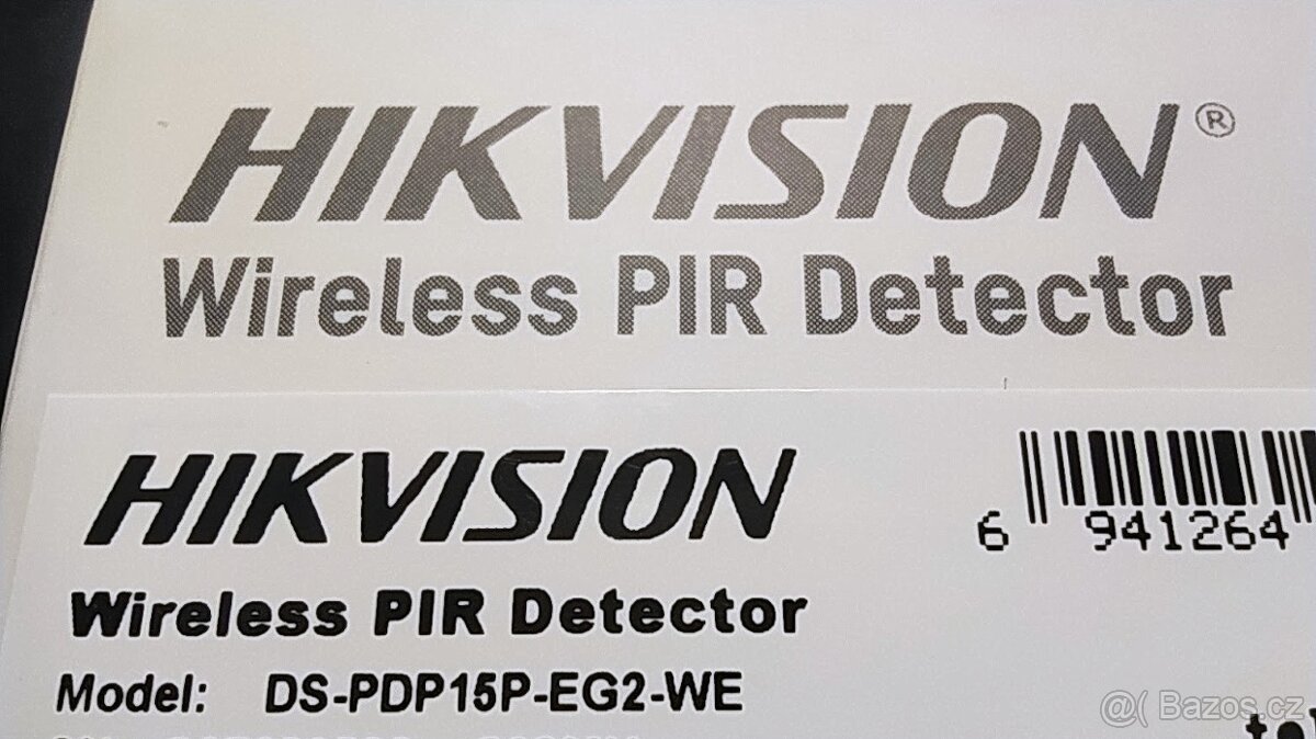 HIKVISION čidlo PIR bezdrát DS-PDP15P-EG2-WE(B) NOVÉ - 3
