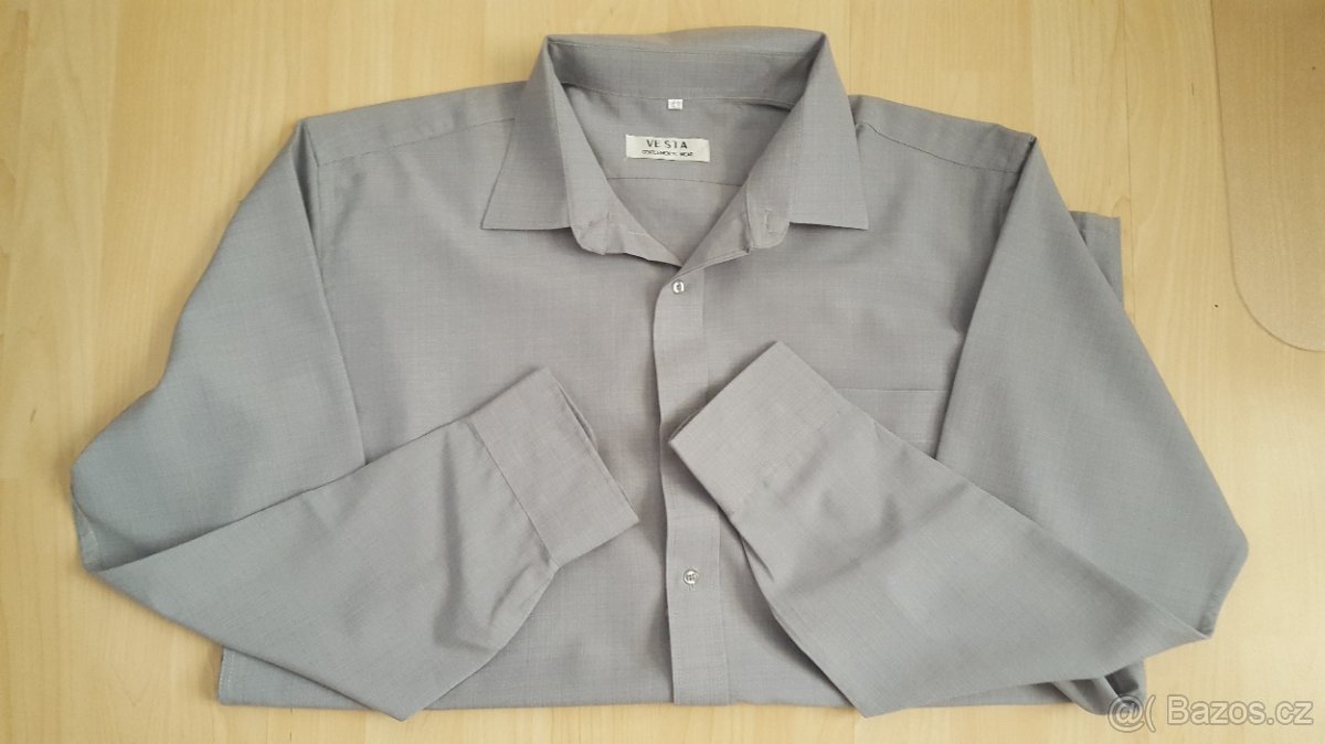 Pánska společenská košile dlouh.rukáv vel.43 - 3