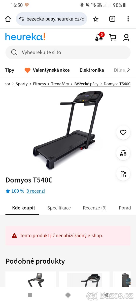 Běžecký pás Domyos T540C - 3