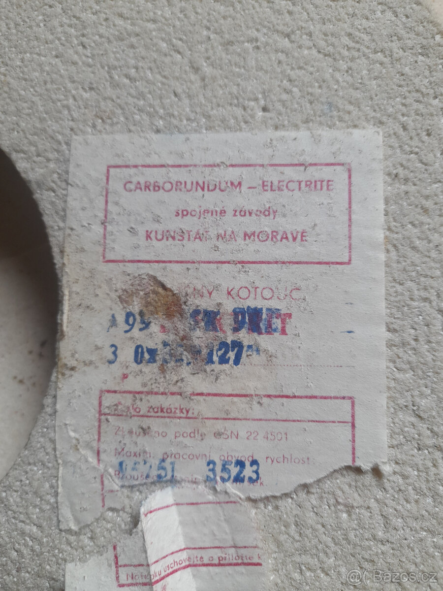 Brusný kotouč 345x30x127 na brusku BUA 20 - 3