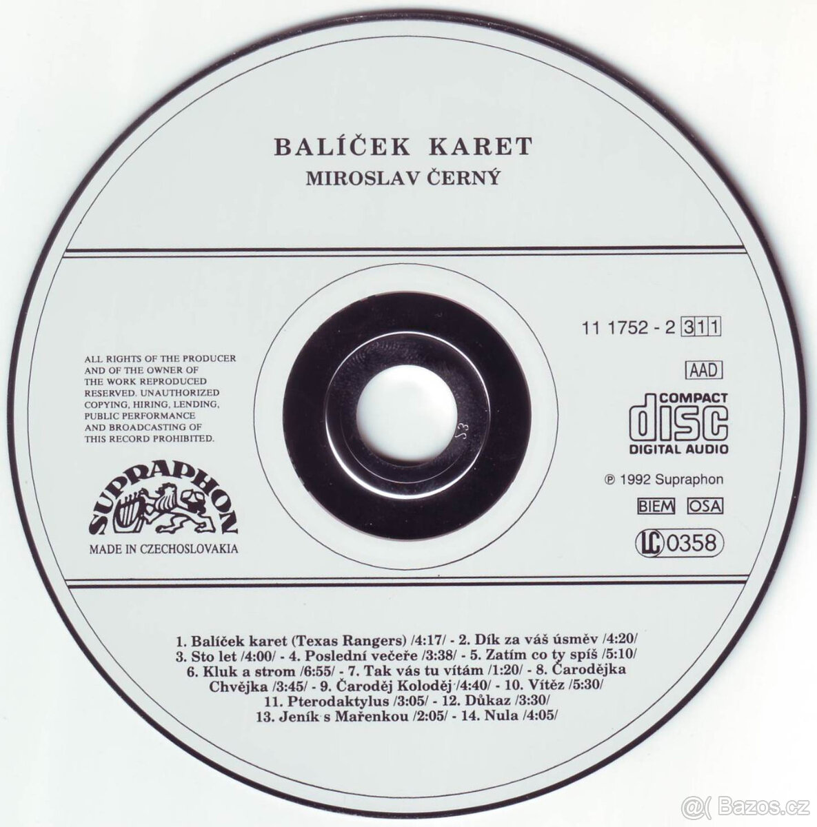 CD Miroslav Černý - Balíček Karet - 3