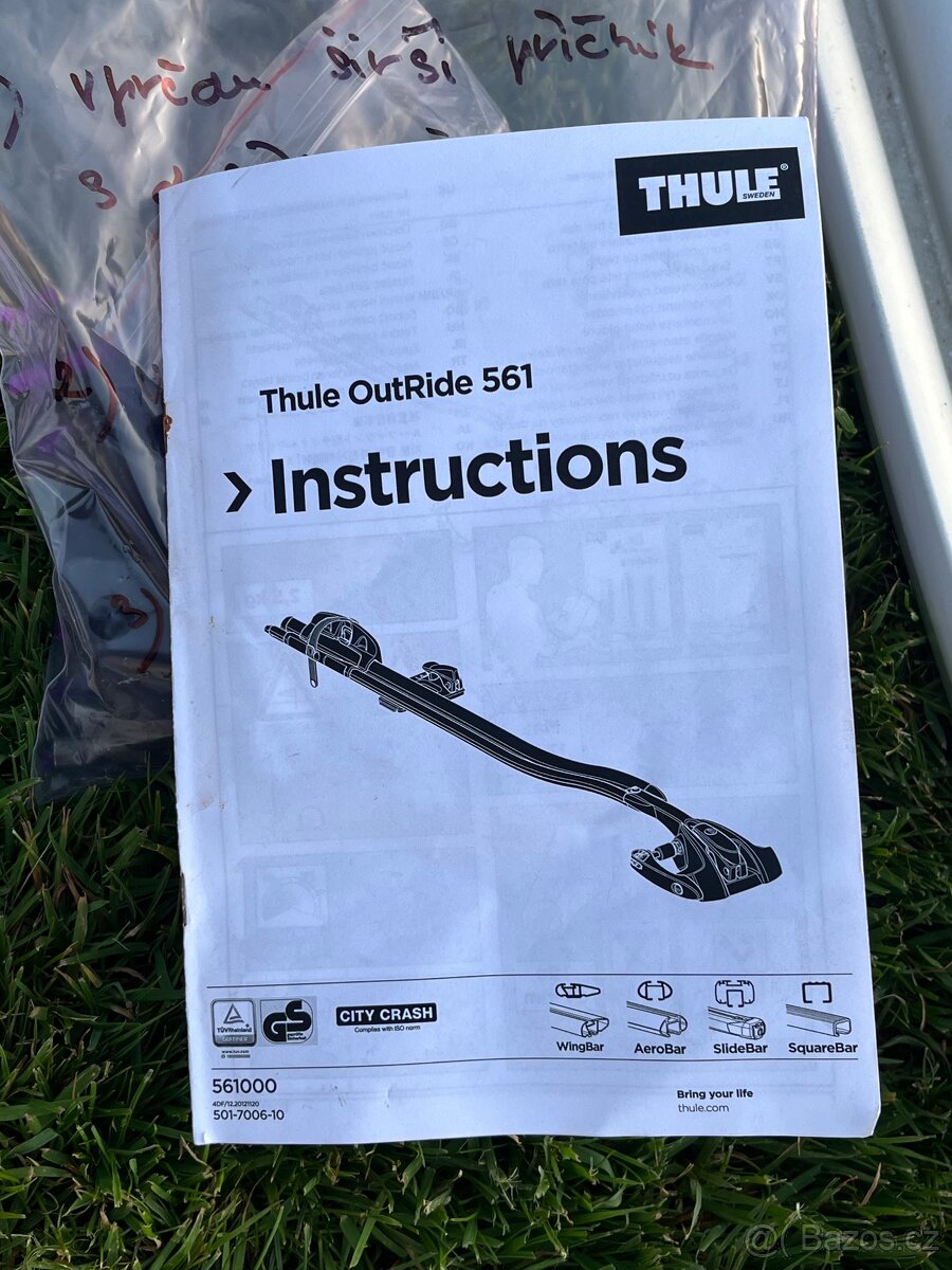 Střešní nosič kol Thule OutRide 561 2ks - 3