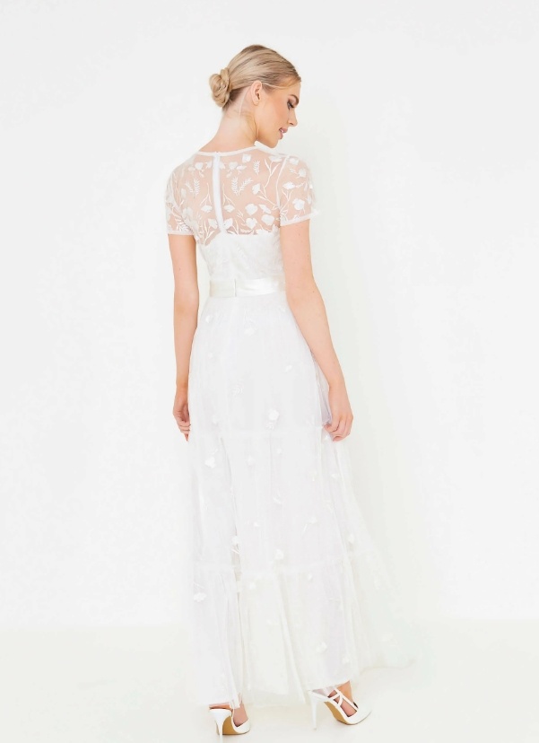 Bílé plesové šaty - 3