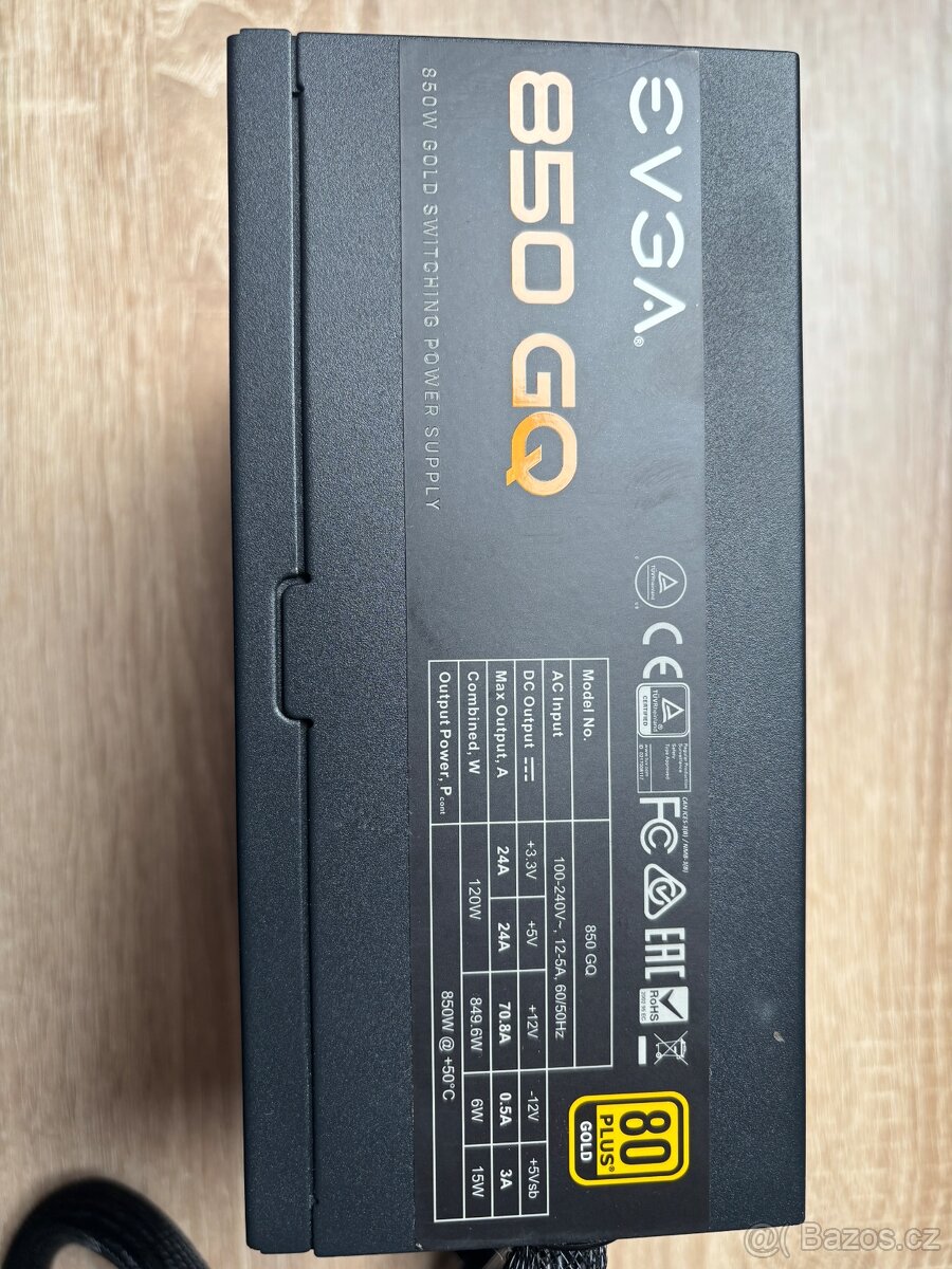 EVGA 850 GQ 850W – 80 PLUS Gold, semi-modulární - 3