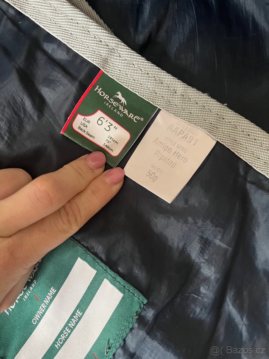 Deka výběhová Horseware Amigo Hero 50g, 140cm fig/silver - 3