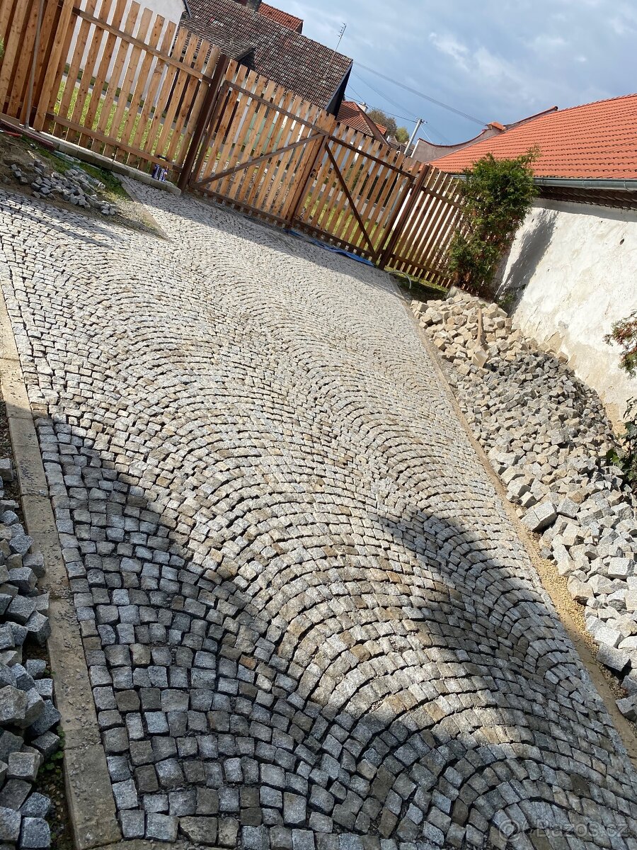 Pokladka žulove dlažby - 3