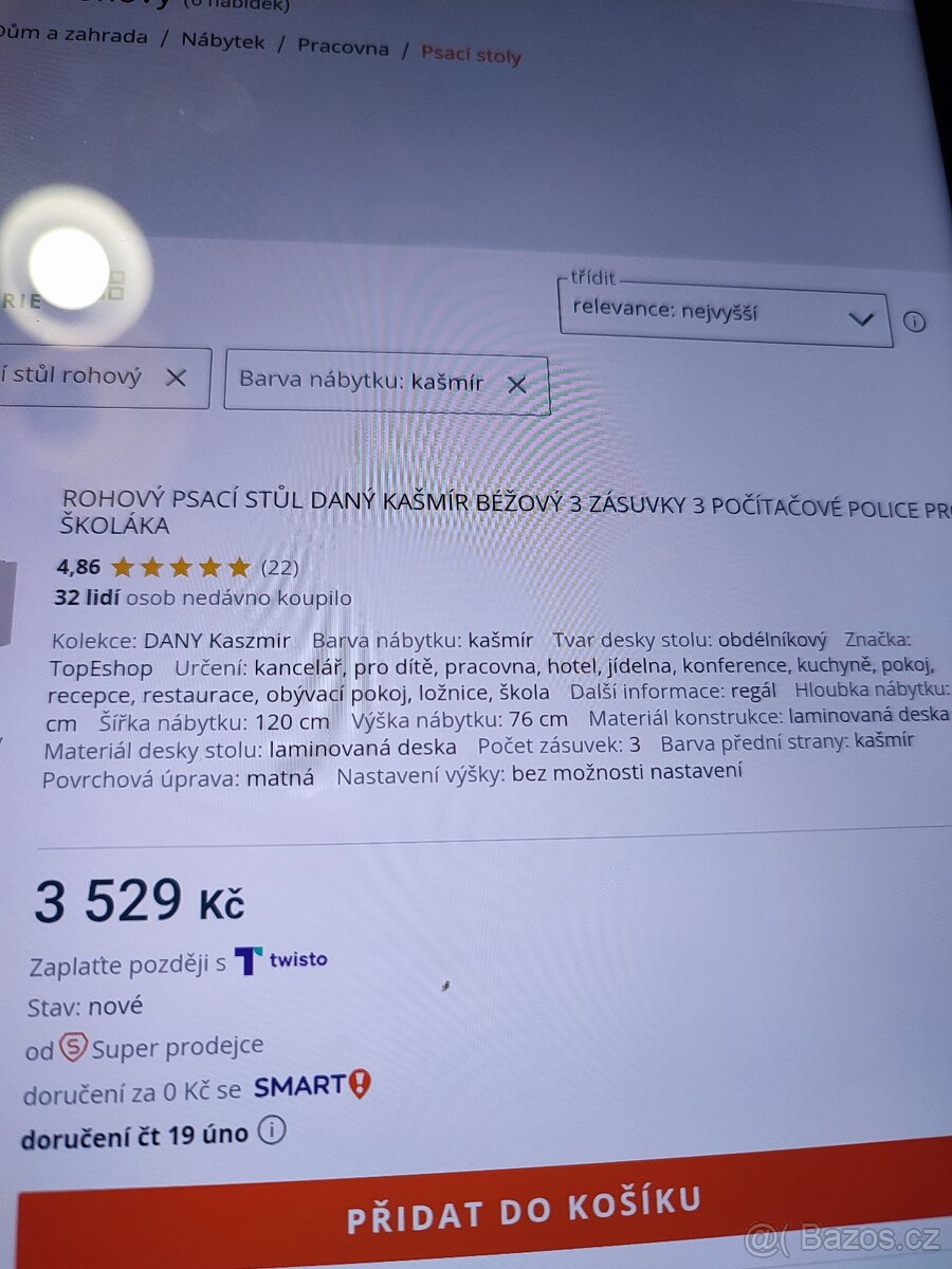 Rohový psací stůl - 3