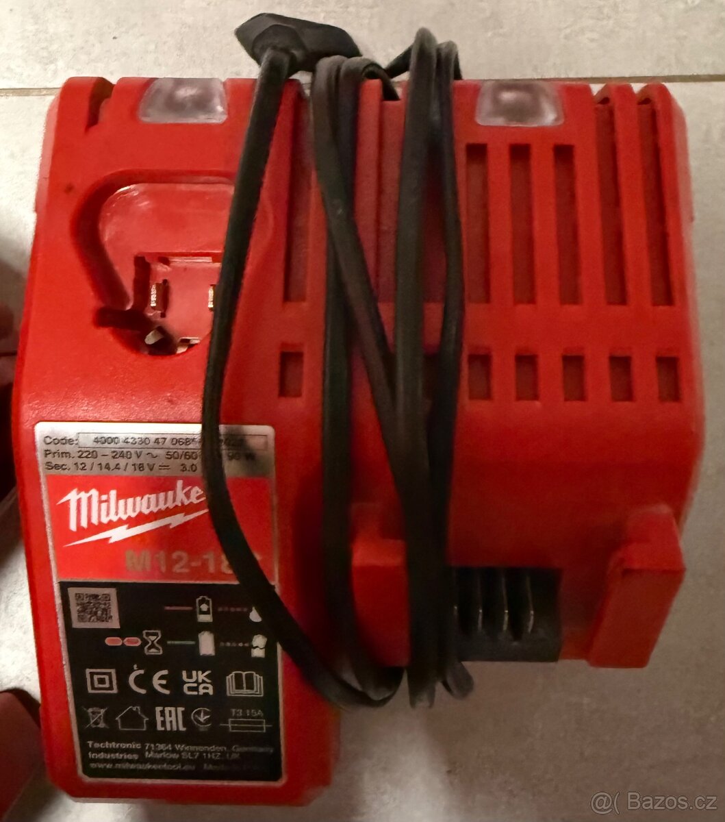 Milwaukee aku kombi kladivo sds plus set - 3