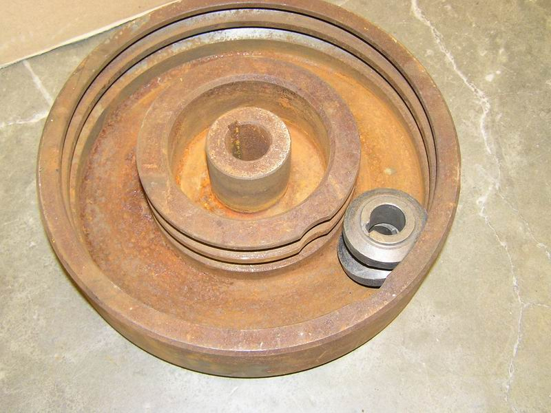 Kolo a kladky pro strojní zvedání stolu - 3