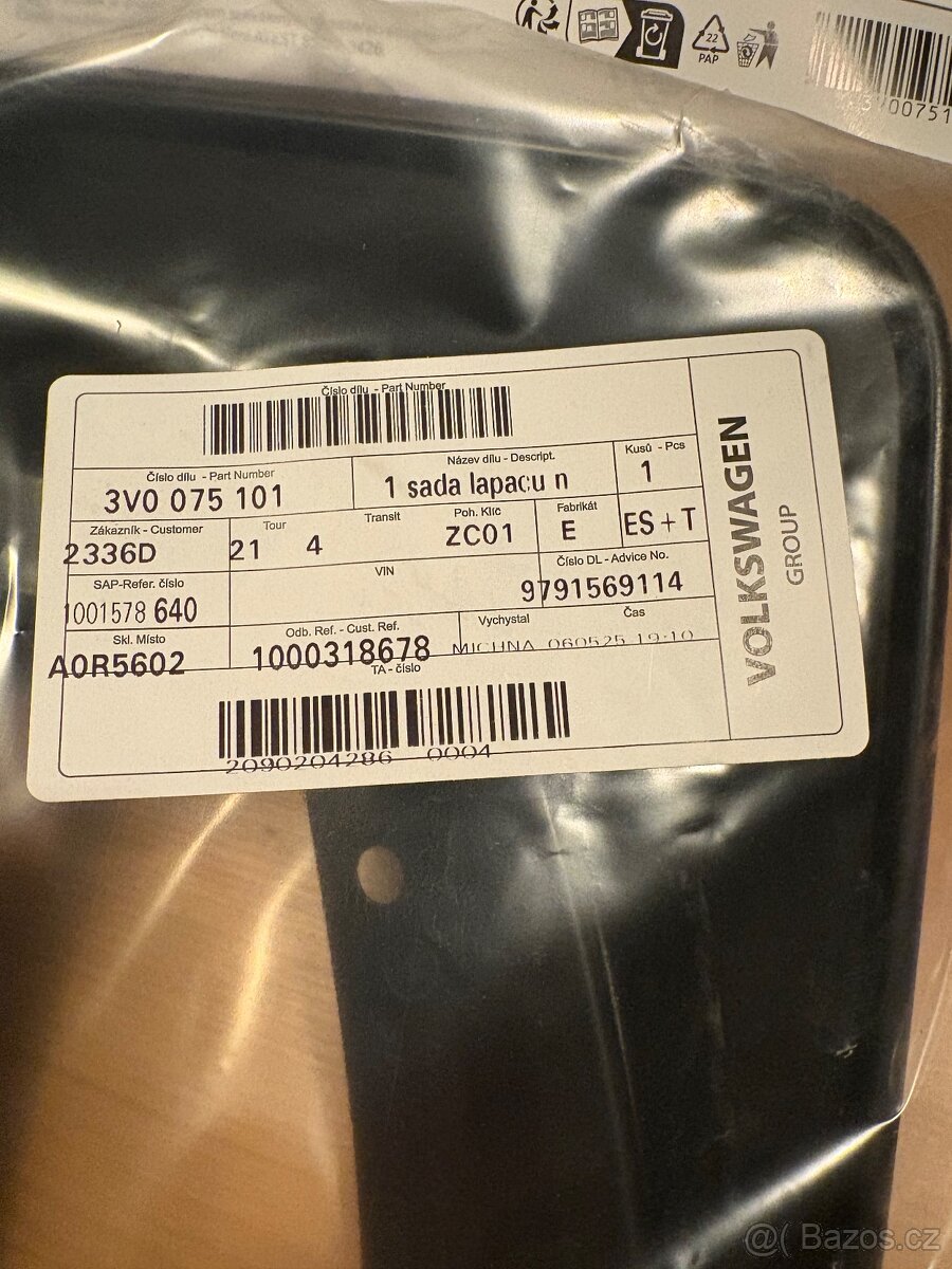 Zástěrky Škoda Superb 3 combi - 3