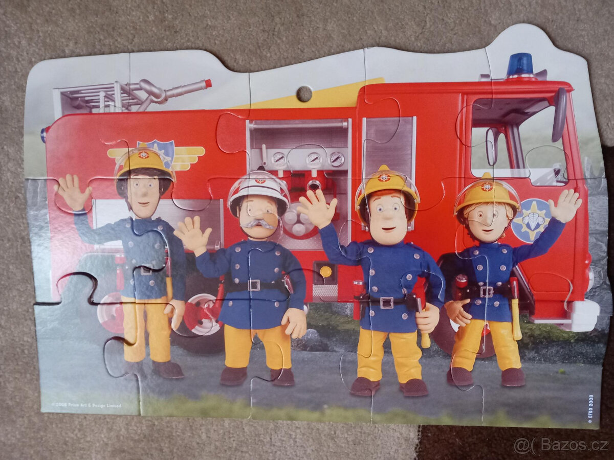 oboustranné Puzzle-požárník Sam - 3