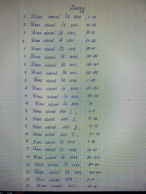 Sbírky zákonů - 3