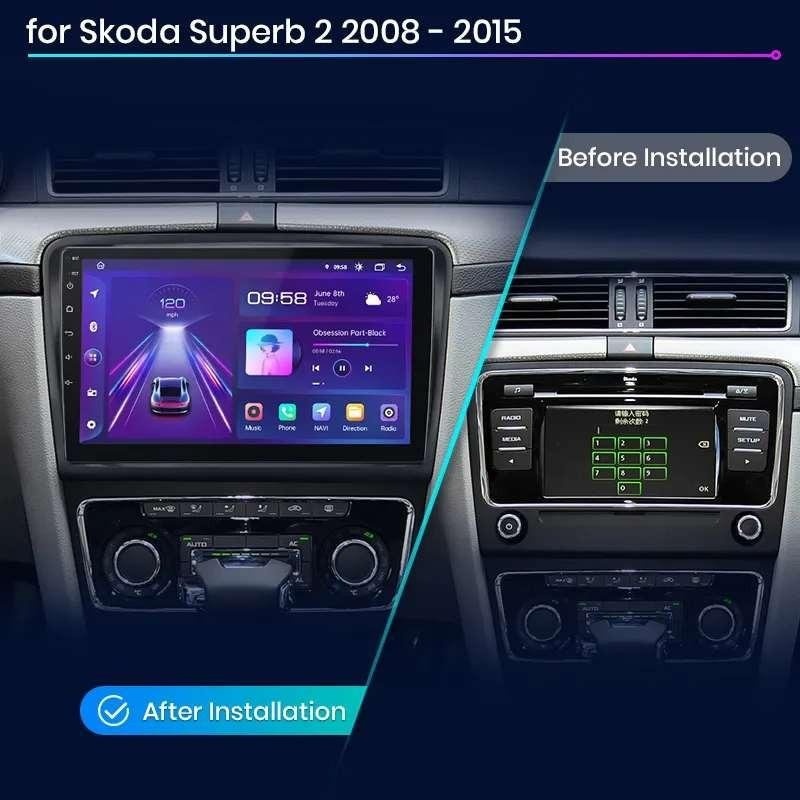 Android autorádio s navi pro ŠKODA SUPERB 2 (2008-2015) - 3