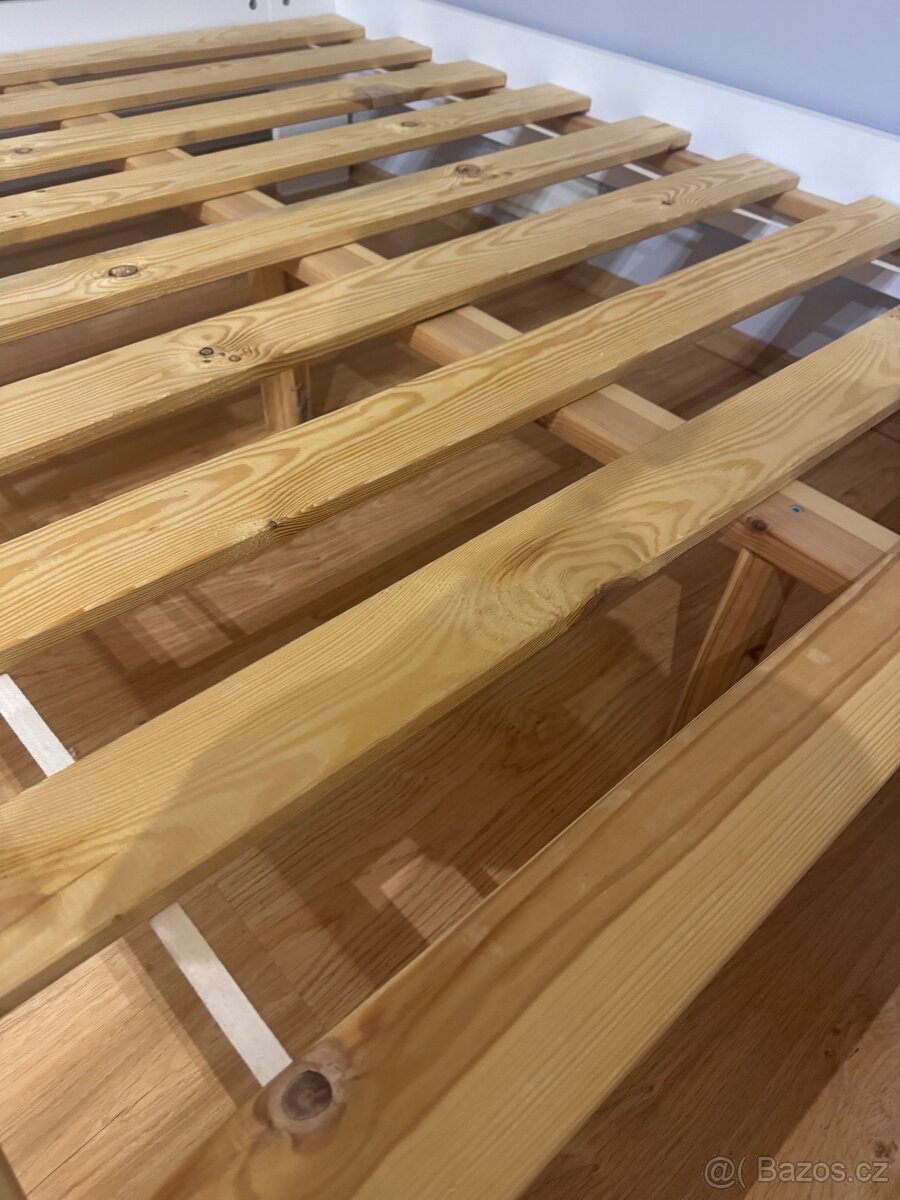 Bílá postel 200 x 120 - 3