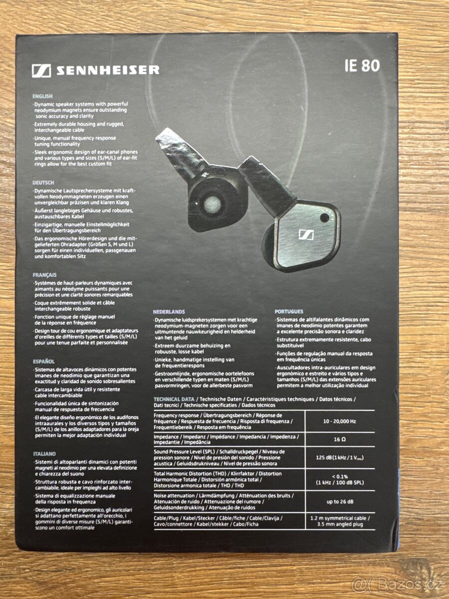 Sluchátka Sennheiser IE 80 - 3