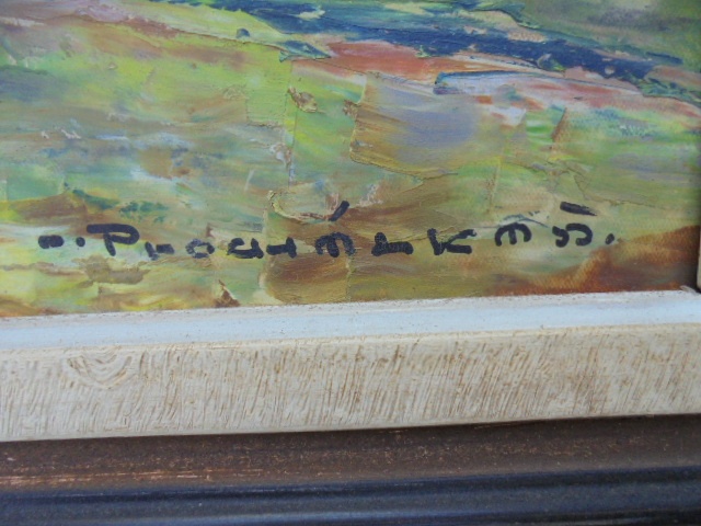 OBRAZ OLEJ NA KARTONU-SIGNOVANÝ - 3