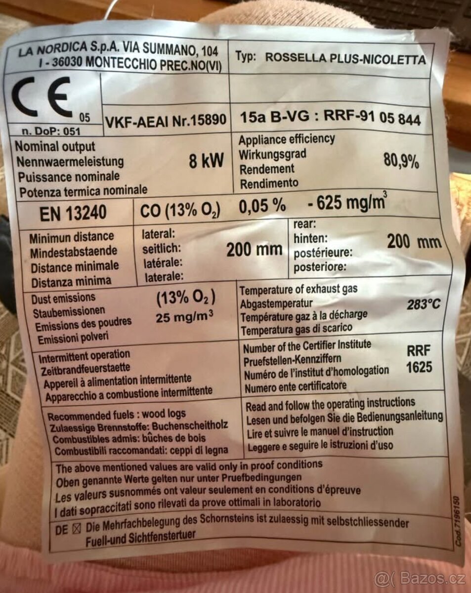 Kamna NORDICA - 3