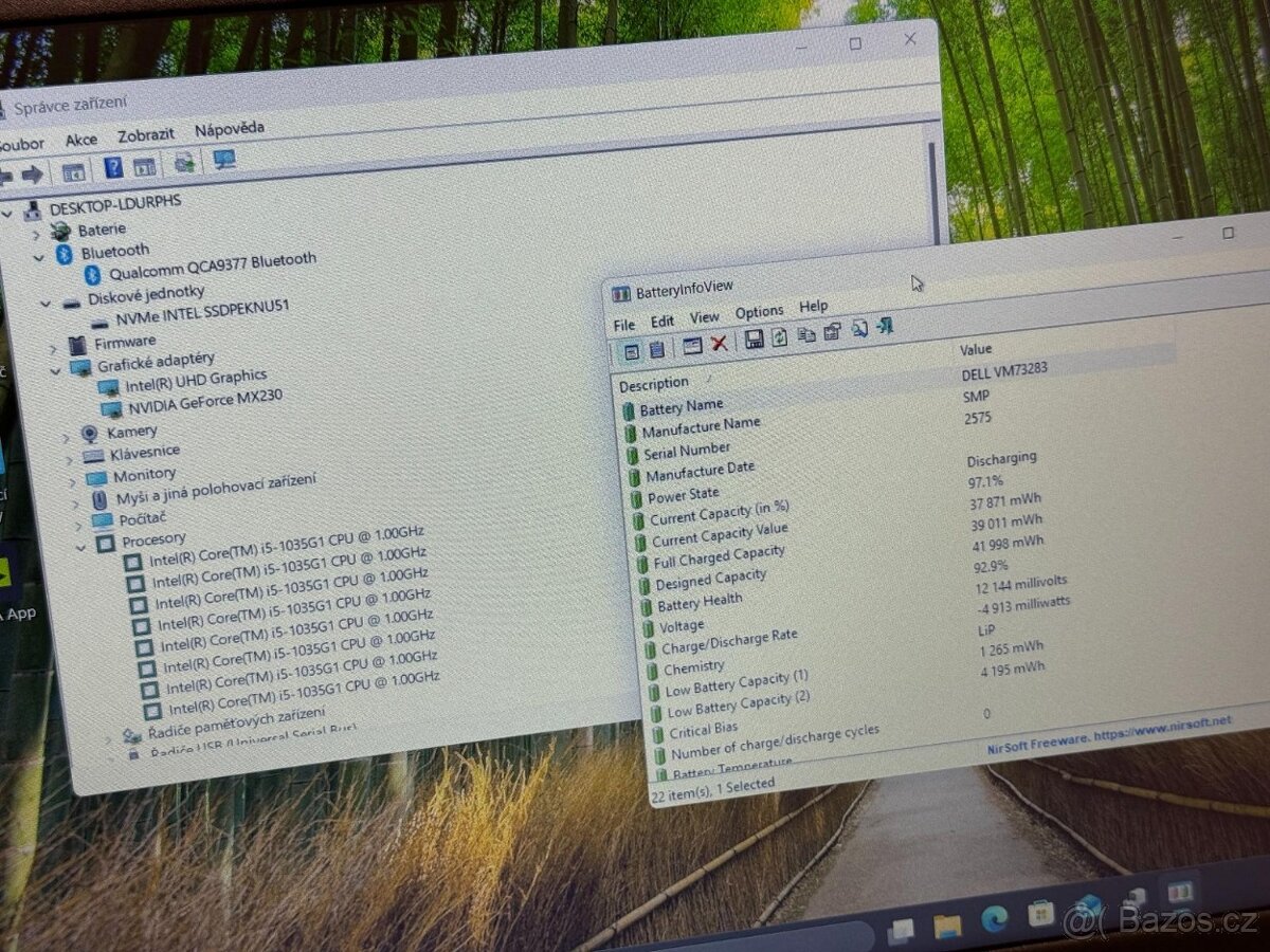 7) DELL Vostro 15 3000 - 15.6", i5-1035G1/16GB/512GB/MX230 - 3