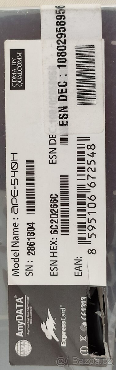 AnyData ExpressCard/34 do sbírky 1000,- Kč - 3