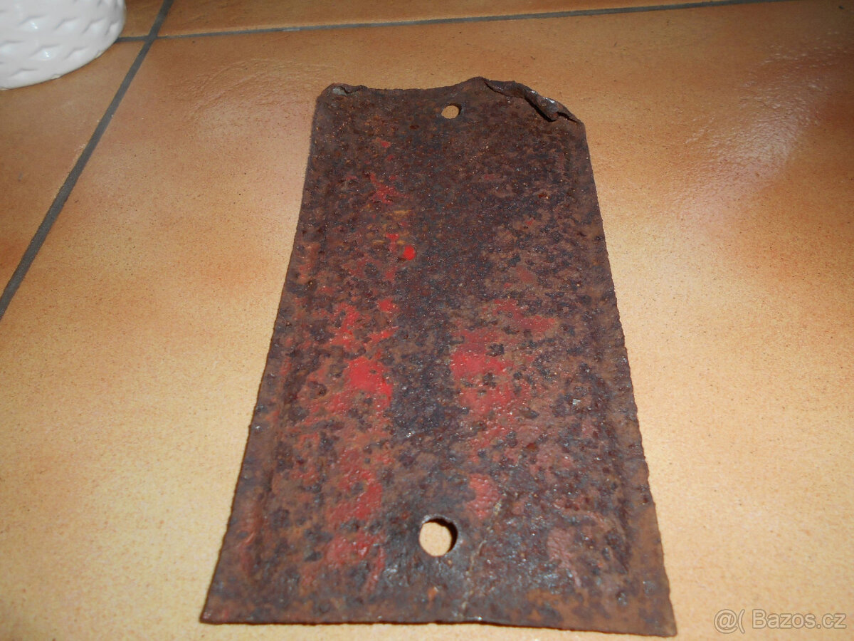 PLECHOVÁ CEDULE - STARÁ - 3