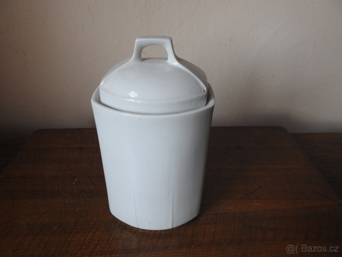 Starožitná porcelánová doza nudle Dubí Teplice Rokoko - 3