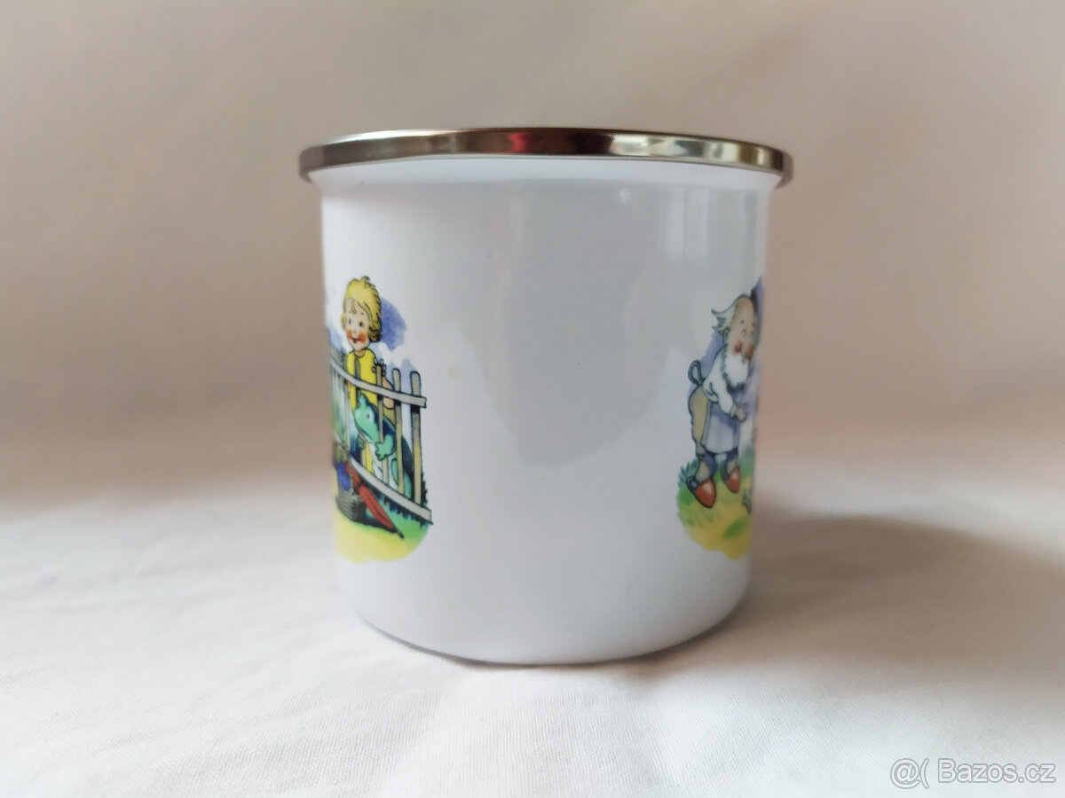 Smaltované hrnčeky s retro obrázkami - 3