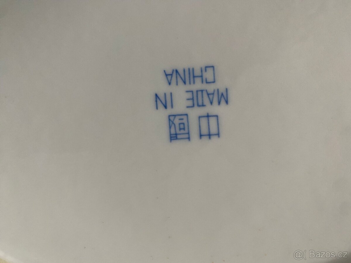 Porcelánový tác se štikou, čínský tác - 3