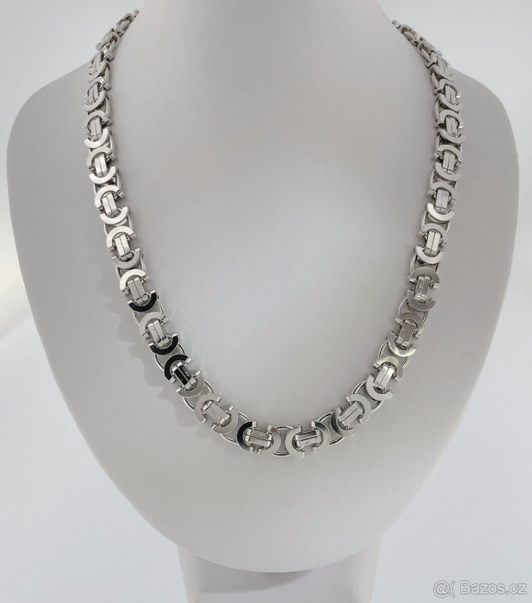 Stříbrný řetízek - řetěz 60x0,84 cm (královská vazba) - 3