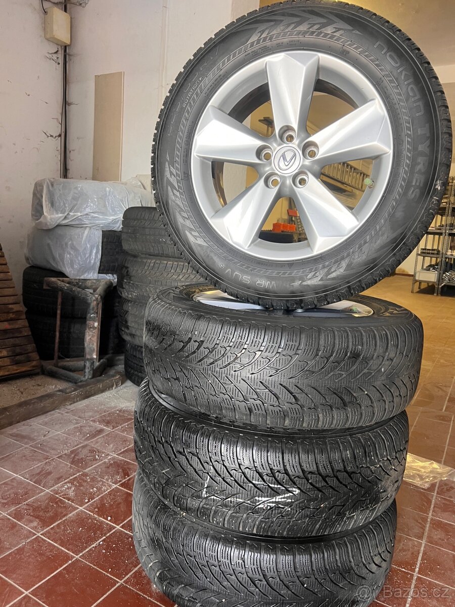 Alu kola originální lexus nx350h 7x17 et35 pneu 225/65 r17 - 3