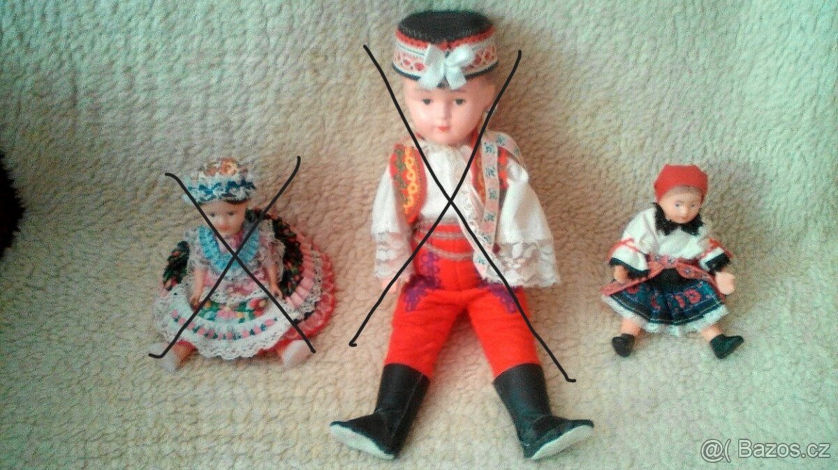 Vintage : krojovaná panenka, plyšové hračky - 3