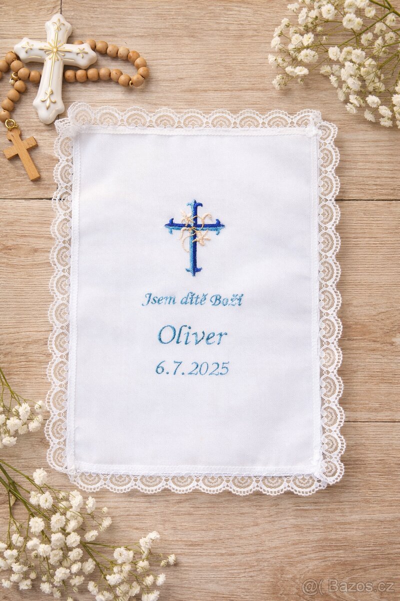 Křestní rouška na přání - 3