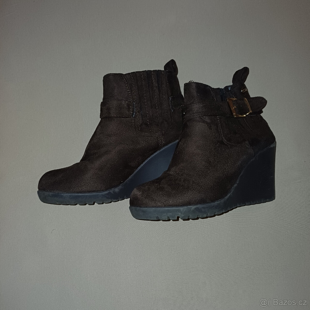 Hnědé kotníkové boty - 3