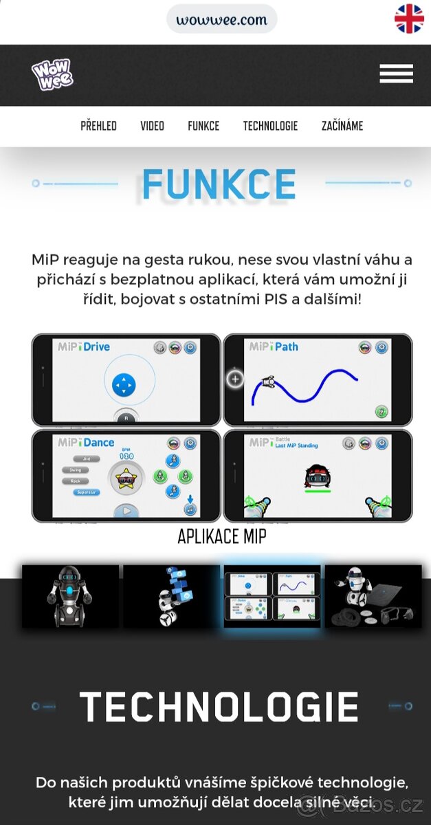 Robot WowWee MIP multifunkční autonomní - 3