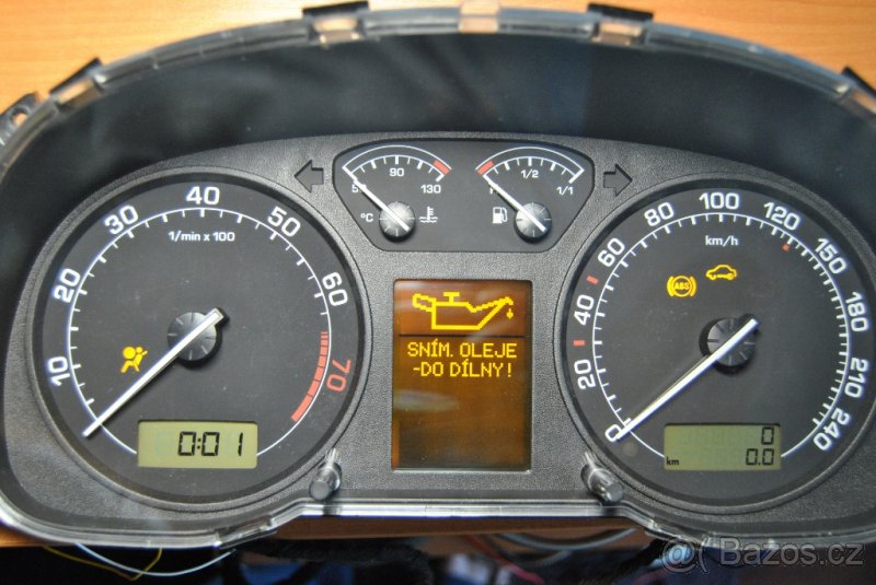 Budíky maxidot Octavia 1, benzín, 1U0920841B, NOVÝ DISPLEJ - 3