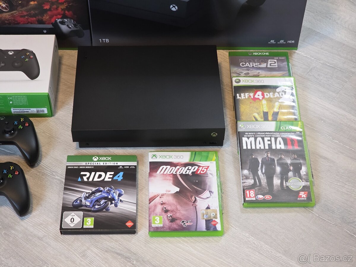 Xbox One X 1TB, 2x ovladač, 7x hra - 3