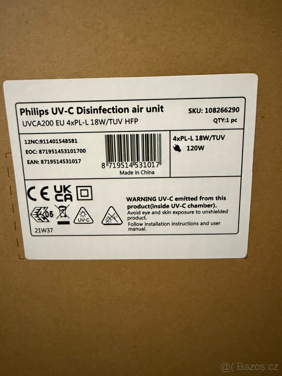 Čistička vzduchu Philips Lighting UVCA200 EU - 3