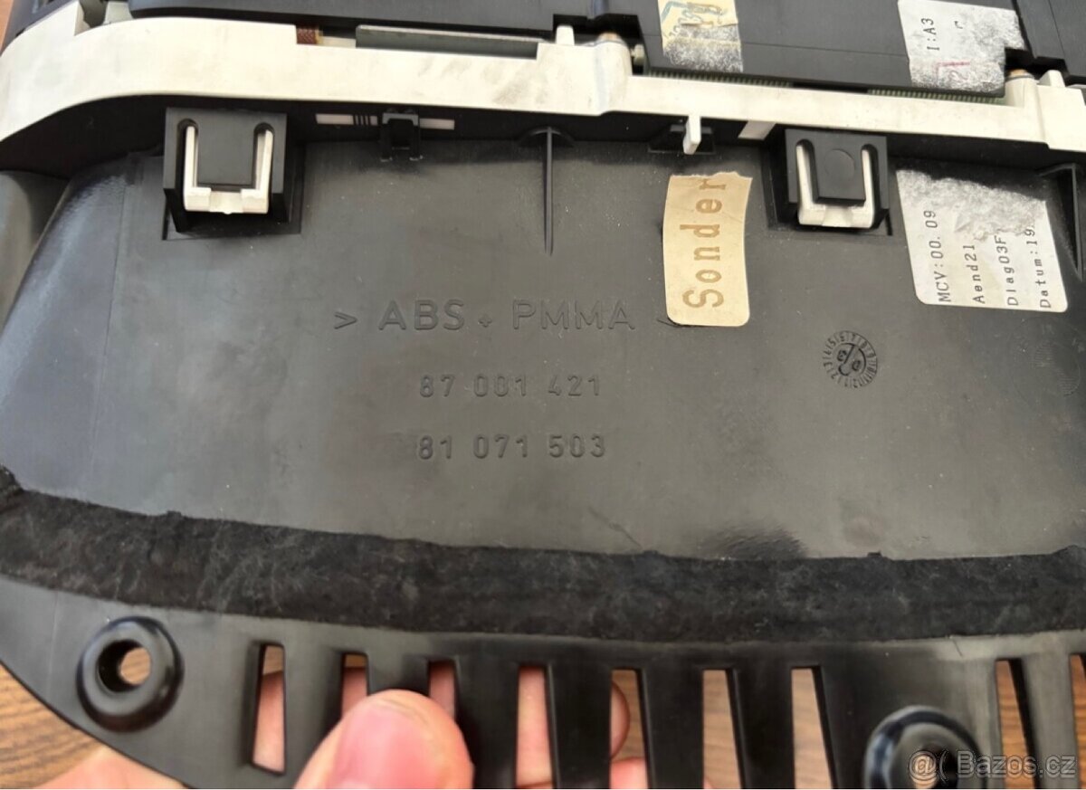 BMW 7 E65, tachometr, budíky nafta - 3