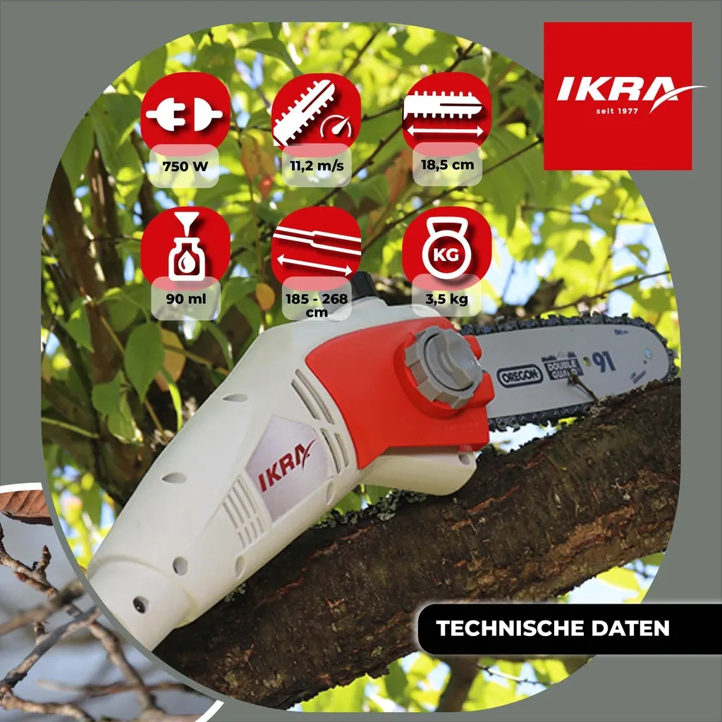 Elektrická teleskopická pila Ikra Teas 750 - 3