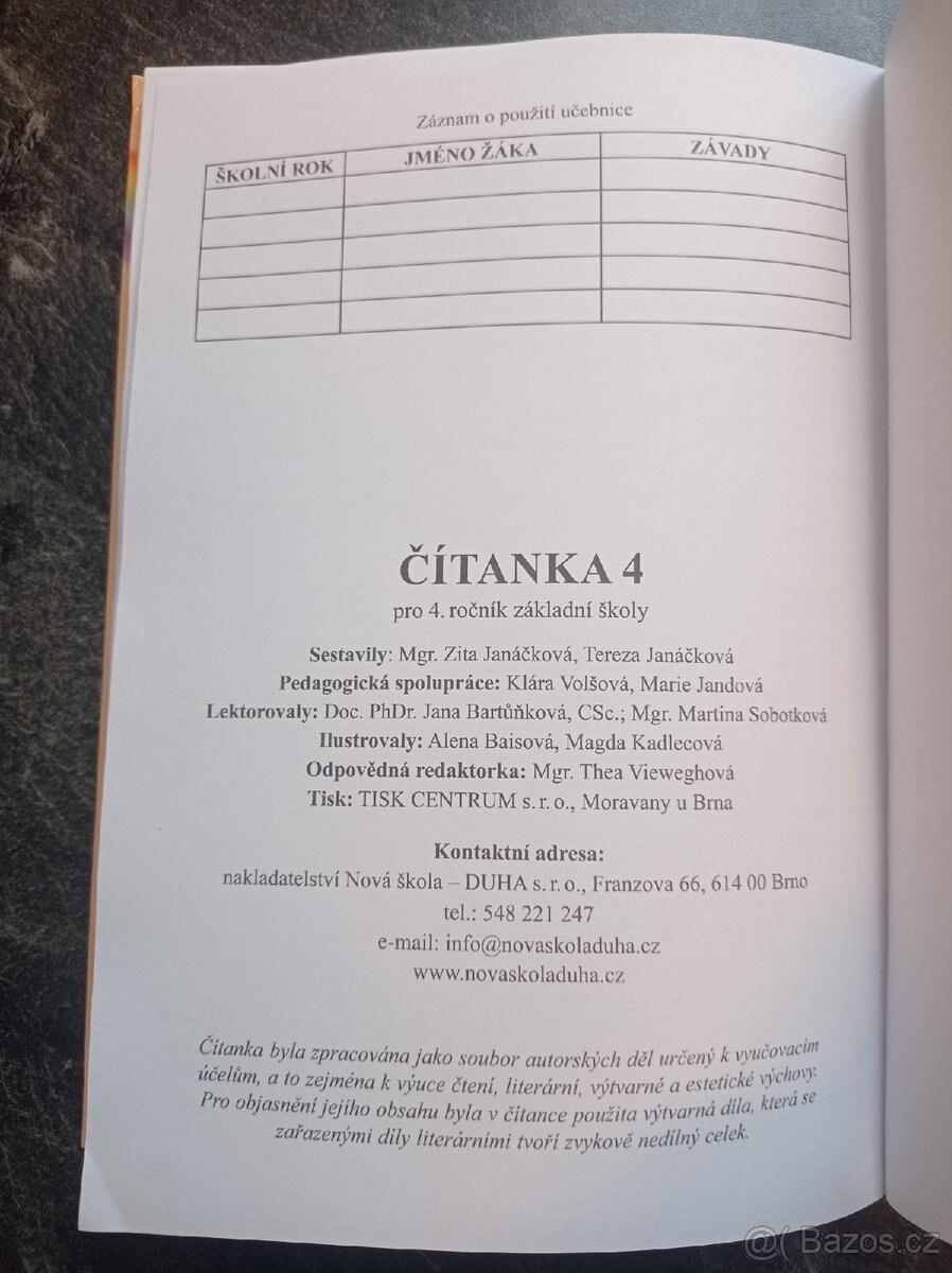 Čítanka pro 4. ročník - 3