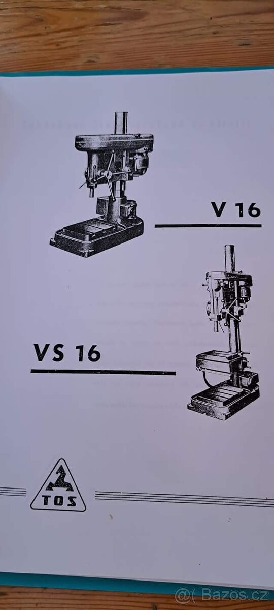 Stolní dílenská vrtačka TOS V16 - 3