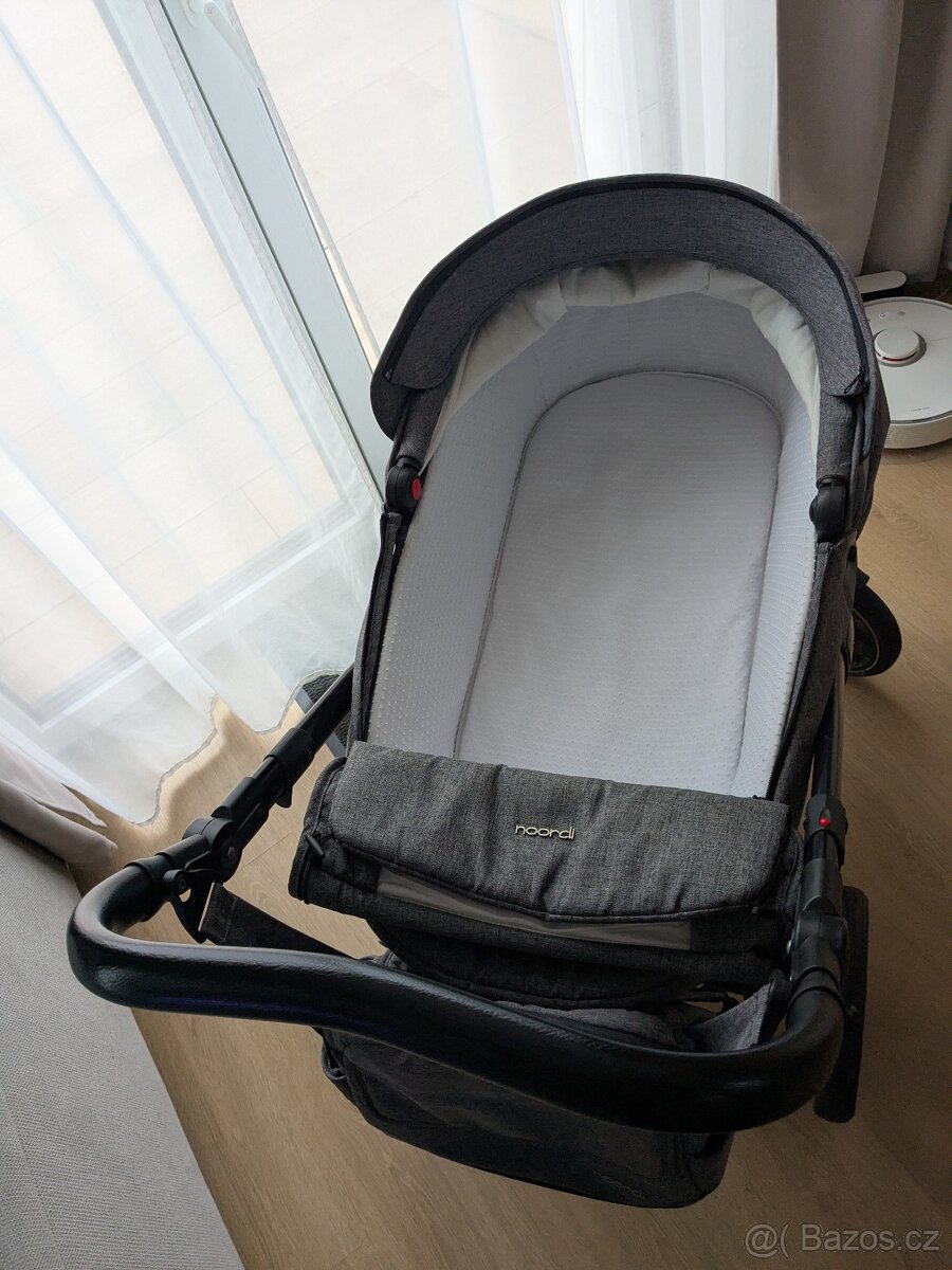Kočárek Noordi fjordi 2v1 šedý - 3