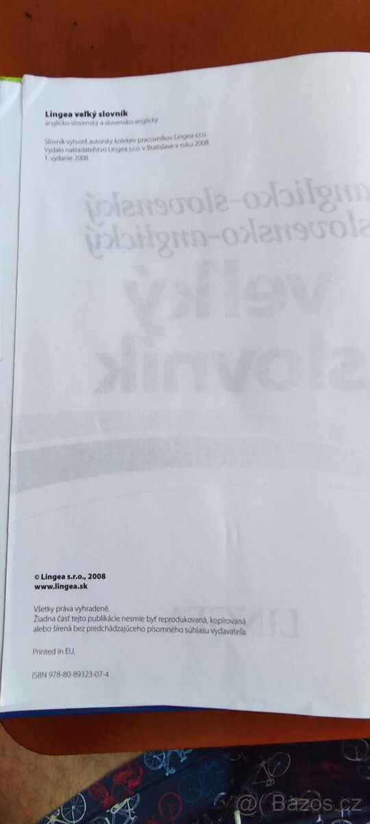 Anglicko-slovenský slovník - 3